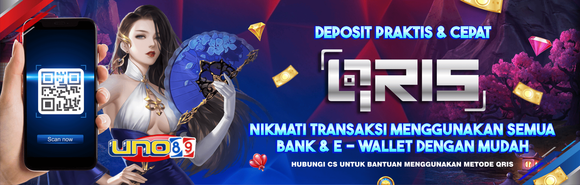 DEPOSIT MUDAH MENGGUNAKAN QRIS (DANA,GOPAY,OVO,LINK AJA)	