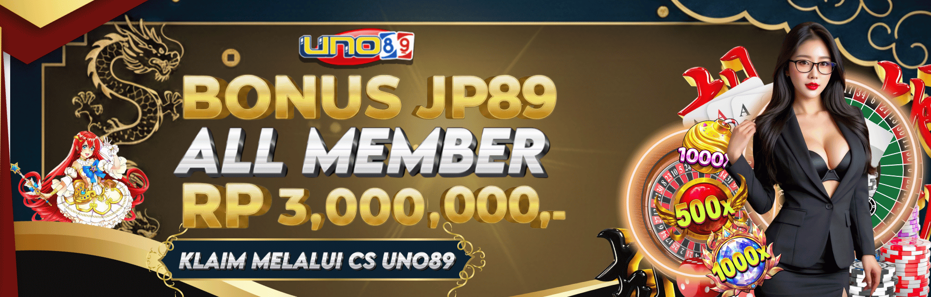 UNO89 - BONUS JP89 ALL MEMBER